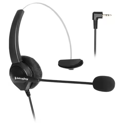 2.5mm plug headset Call Center Telephone Headset Noise Cancelling Headphone with Microphone for Link