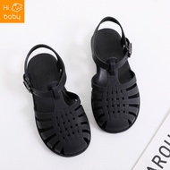 Childrens Toe Sandals Spring and Summer Boys and Girls Soft Sole Hollow Hole Shoes Flat Jelly Shoes Baby Toddler Shoes