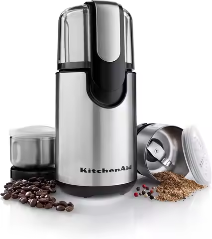 Electric Coffee and Spice Grinder Combo, Onyx Black - One-Touch Control, Stainless Steel Blades
