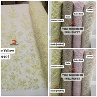 [ 0140 ] 3D EMBROIDERY TILE FULL SEQUIN