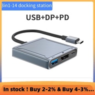 3 In1 Type C to DP Hub Adapter 8K 60Hz,PD 100W,USB 3.0 Seamless Connectivity Converter  for  Pro