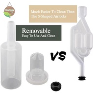 NBBY Brewing Fermentation Airlock & Grommet & Thermometer Stickers Kit Make Beer Wine Sauerkraut Kim