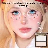 Two-color Highlighter Palette Concise Plate Matte Face Side Tip Tear Brightens Shadow Eye I4