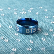 Cincin Tulisan BTS - Engraved Letter Bangtan Sonyeondan Ring Import / Letter Ring BTS Army Jin Jimin