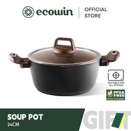 Ecowin COCO 24cm Soup Pot Periuk Sup Anti Lekat Sesuai Semua Dapur Gas Induction Stove