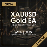 LIFETIME | Hybrid Basket System V3.4 XAUUSD Gold EA | MT4/MT5