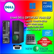 #1697 Used PC Dell OptiPlex Desktop Computer Intel Core i7 i7-6700 3.90 GHz Small Form Factor Comput