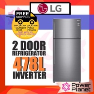 [FREE SHIPPING] LG 2 Door Fridge 478L GN-C602HLCC Top Freezer Inverter Linear Compressor GNC602HLCC Peti Sejuk