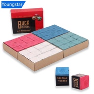 【FY】  12Pcs/Box Billiard Cue Tip Chalk American Black 8 Pool Cue Tip Square Powder Billiard Supplies