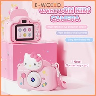 YUYIN4 Sanrio Hello Kitty กล้องดิจิตอลสำหรับเด็ก วิดีโอ1080P HD กล้องของเล่นเด็กกล้องถ่ายภาพเกมเพลงก
