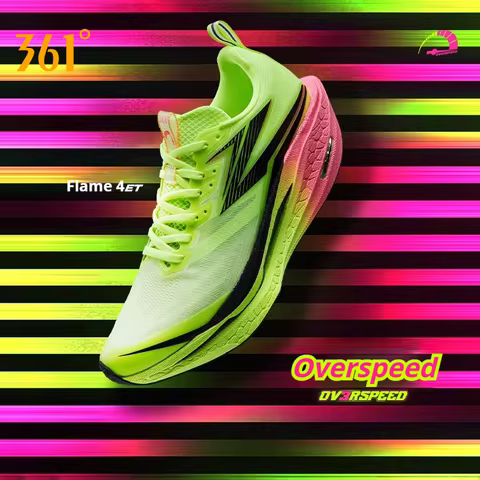 361 Degrees Flame 4 ET Men's Running Shoes Racing Marathon Shock-absorbing Rebound Breathable Cushio