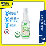 Ready Stock 35ml Biocare Instant Hand Sanitizer / Sanitiser Liquid Type 75% Alcohol Kills 99.9% germs