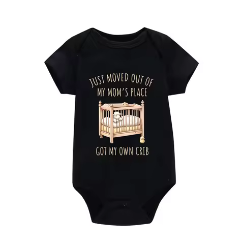 3-24M Cotton Newborns Bodysuit I moved from my mom, I have my own Infant Baby Girls Boys Clothes Jum