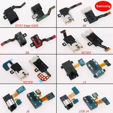 1PC Headphone Jack Audio Port Connector Flex Cable For Samsung S7/S7Edge G935 S8 S9 Note 8/9 J330 J4