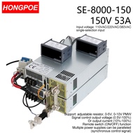 8000W 0-150V Adjustable Power Supply AC-DC 0-5V 0-10V PLC PMW Signal Control Transformer 150V53A for
