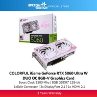 COLORFUL iGame GeForce RTX 5060 Ultra W DUO OC 8GB-V GDDR7 Graphics Card