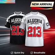 2026 New Algerian American Football Jersey for Casual Sports Training Fans, Quick Drying Jersey for 
