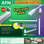 rumah lampu kap t5 t6 t8 6w/8w/10w/15w/20w