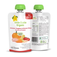 Little Etoile Organic Baby Puree - Chicken, Veggies & Brown Rice (6m+)