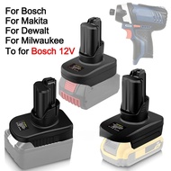 For Makita/Dewalt/Milwaukee/Bosch, 18V Li-ion Battery Convert to Bosch 12V Power Tools (No Battery) 