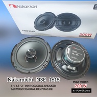 ลำโพงรถยนต์ NAKAMICHI NSE-1618 6.5" แกนร่วม 2 ทาง 1 คู่ เครื่องเสียงรถยนต์