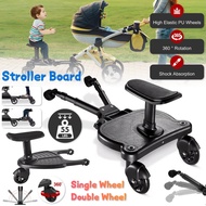 Stroller Step Board Baby Stroller Extention Step Buggy Board Connector Child Stroller Pedal Wheeled 