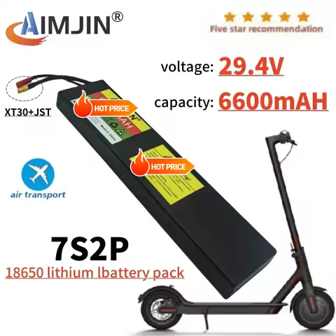 7S2P 29.4V 6600mAh 24v Electric Scooter Battery Lithium Electric Scooter Electric Scooter Battery 24