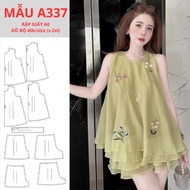 PAPER SHEET A0 2-LAYER WOMEN'S SUIT - A337