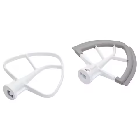 2 PC/Set Metal Flex Edge beater Paddle and Coated Flat Beater for 4.5QT KitchenAid K45 K45SS Tilt-He