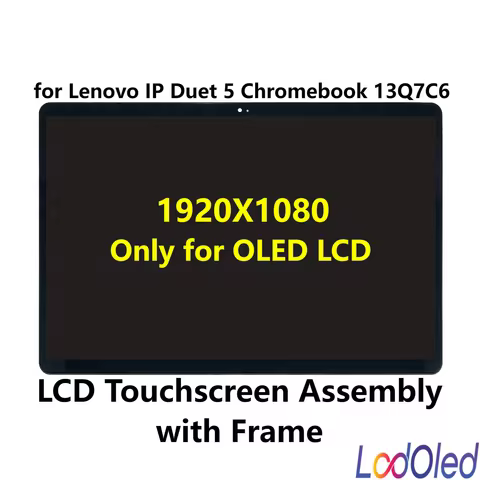 13.3‘’ OLED FHD for Lenovo IdeaPad Duet 5 Chromebook 82QS000AAU 82QS000BAU LCD Touch Screen Display 