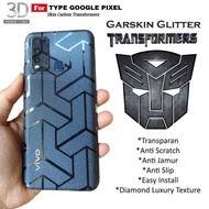 Garskin Carbon Motif Transformer Anti-Fungus Google PIXEL 6 6a 6 Pro Google PIXEL 5 5a 5G Google PIX