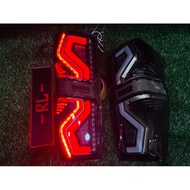 Isuzu dmax 2020 2021 2022 2023 rear led tail lamp light l taillight taillamp cover lip spoiler bodyk