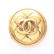 【二手】香奈兒胸針，Coco Mark，GP（鍍金），女士胸針，二手