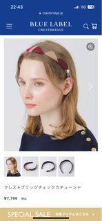 Blue label crestbridge Hair band