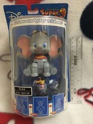 日本SEGA迪士尼Disney Super Rockin'!可動搖頭擺件公仔絕版收藏   小飛象-飛行帽(稀少品)NO44