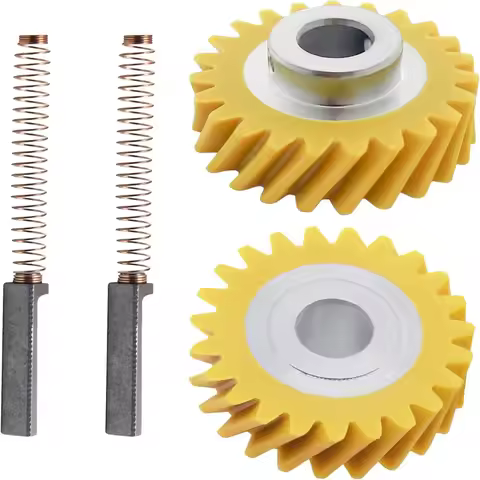 4PCS/Set Turbine Carbon Brushes and Turbines for W10112253 W10380496 KitchenAid Mixers Gear Replace 