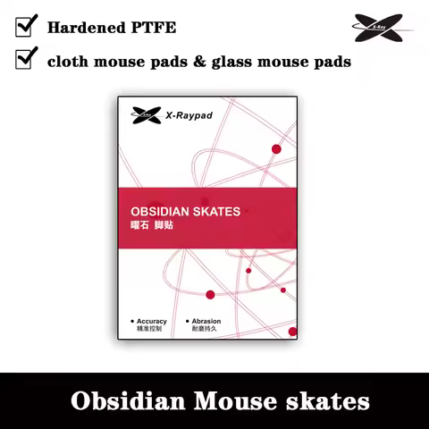 X-Raypad Obsidian Control Mouse Skates Series xraypad Obsidian PTFE Mouse Skates DIY Mice Glide Feet