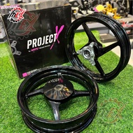 SuperFly PROJECT-X Sport Rim 4 Batang Yamaha NVX155 (Midnight Black)