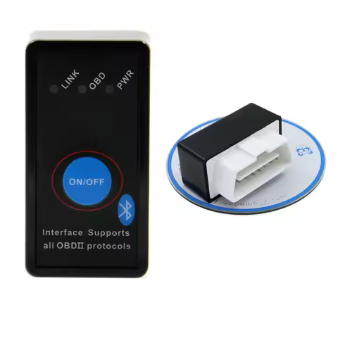 Bluetooth ELM327 V1.5 OBD2 Car Diagnostic Tool ELM327 Power Switch V1.5 On/Off Button ELM 327 Auto S