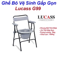 Ghế Bô Vệ Sinh Lucass G99 Có Thể Gấp Gọn Khung Sắt Tĩnh Điện