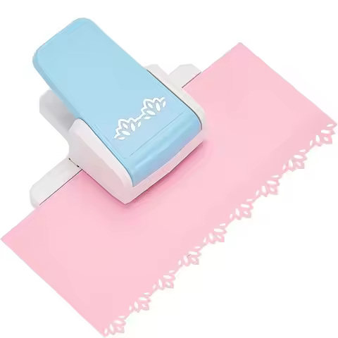 1-Pack Greeting Card Border Embossing Tool, Lace Border Hole Puncher, DIY Gift Card Hole Puncher (Ra
