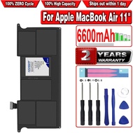 HSABAT 6600mAh A1406 A1495 High Capacity Battery For MacBook Air 11" A1465 2012 A1370 2011 productio