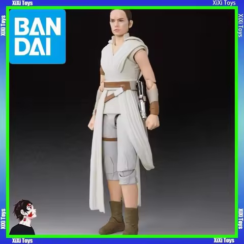 Bandai SHF Star Wars 9 Rise of The Jedi Rey & D-O Skywalker STAR WAR Collectible Toys