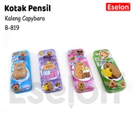 B-819 Tin Pencil Case Cappybala Tin Pencil Case