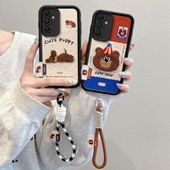 Casing samsung a54 5g case samsung a55 5g case Embroidered leather pattern phone case