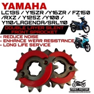 DOUBLE LAYER SILENT FRONT SPROCKET LC135 / Y15ZR /Y16ZR /R15/MT15/FZ150/RXZ / Y125Z /Y100 /Y110/LAGE