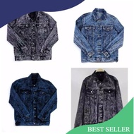 MEN'S SANWASH JEANS JACKET SNOW BLACK JEANS JACKET MEN'S JACKET DENIM JEANS JACKET COUPLE JEANS JACK