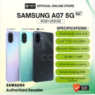 [NC] SAMSUNG A07 5G (8GB+256GB) Samsung Malaysia Set
