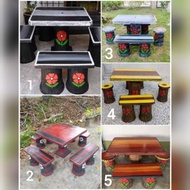 KERUSI MEJA BATU KERUSI KAKI KEMBAR(COD JIMAT 0135181561)