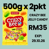 ROSHEN Candy Crazy Bee Jelly Candy Gummy Halal Gula Gula Viral Gula Gula Borong Gummy Candy Honey Je